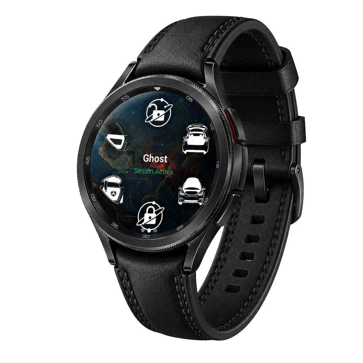Reloj inteligente con los controles de Teslian para Tesla